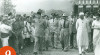 Foto Penyambutan Kedatangan Perdana Menteri India, Jawaharlal Nehru dan Presiden Sukarno di Bandung, tanggal 9 Juni 1950.